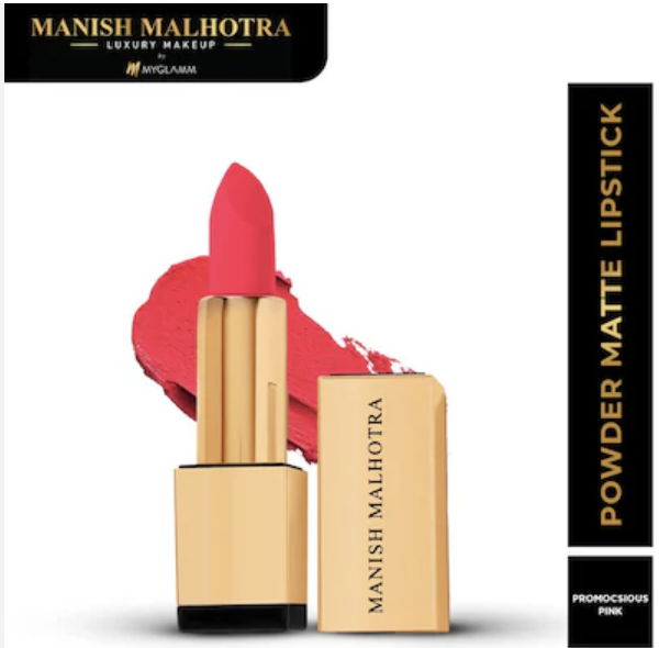 NEW My Glamm Manish Malhotra Powder Matte Lipstick - Promiscuous Pink